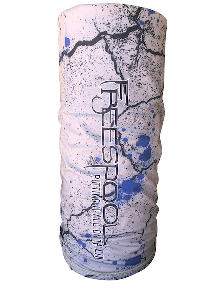 Frenzy Performance Neck Gaiter - Gray Full Pattern Freespool Gear Frenzy Performance Neck Gaiter - Gray Full Pattern Freespool Gear