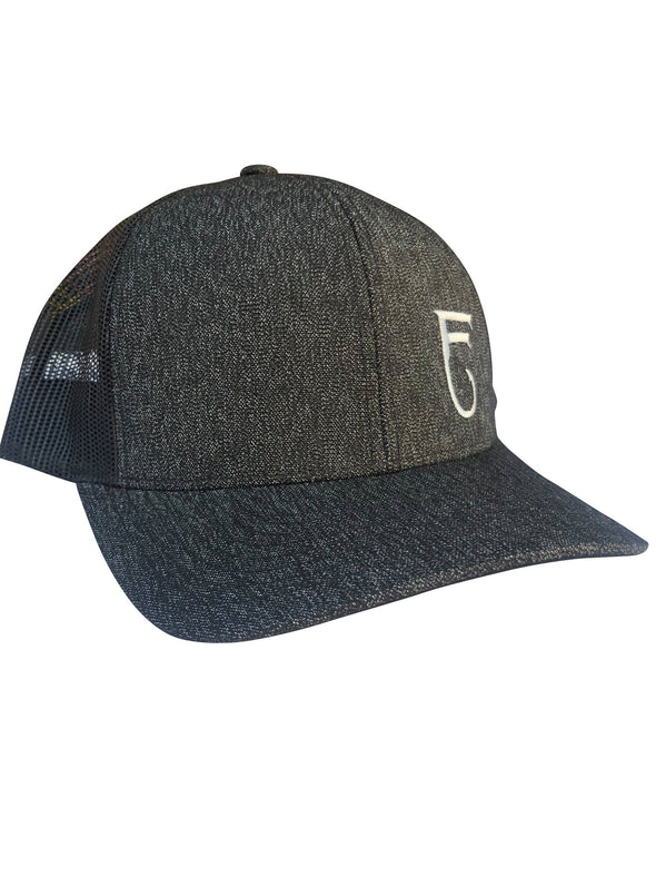 Logo Snapback Offset Symbol Mesh Hat Black