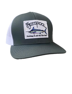 Freespool Snapback Marlin Patch Mesh Hat Graphite