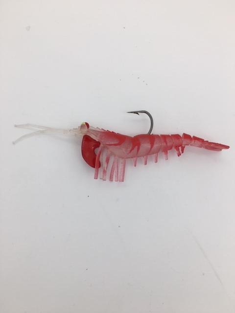 LiveTarget Rigged Shrimp Fishing Lure - Pink, Realistic Soft Bait For Saltwater & Freshwater