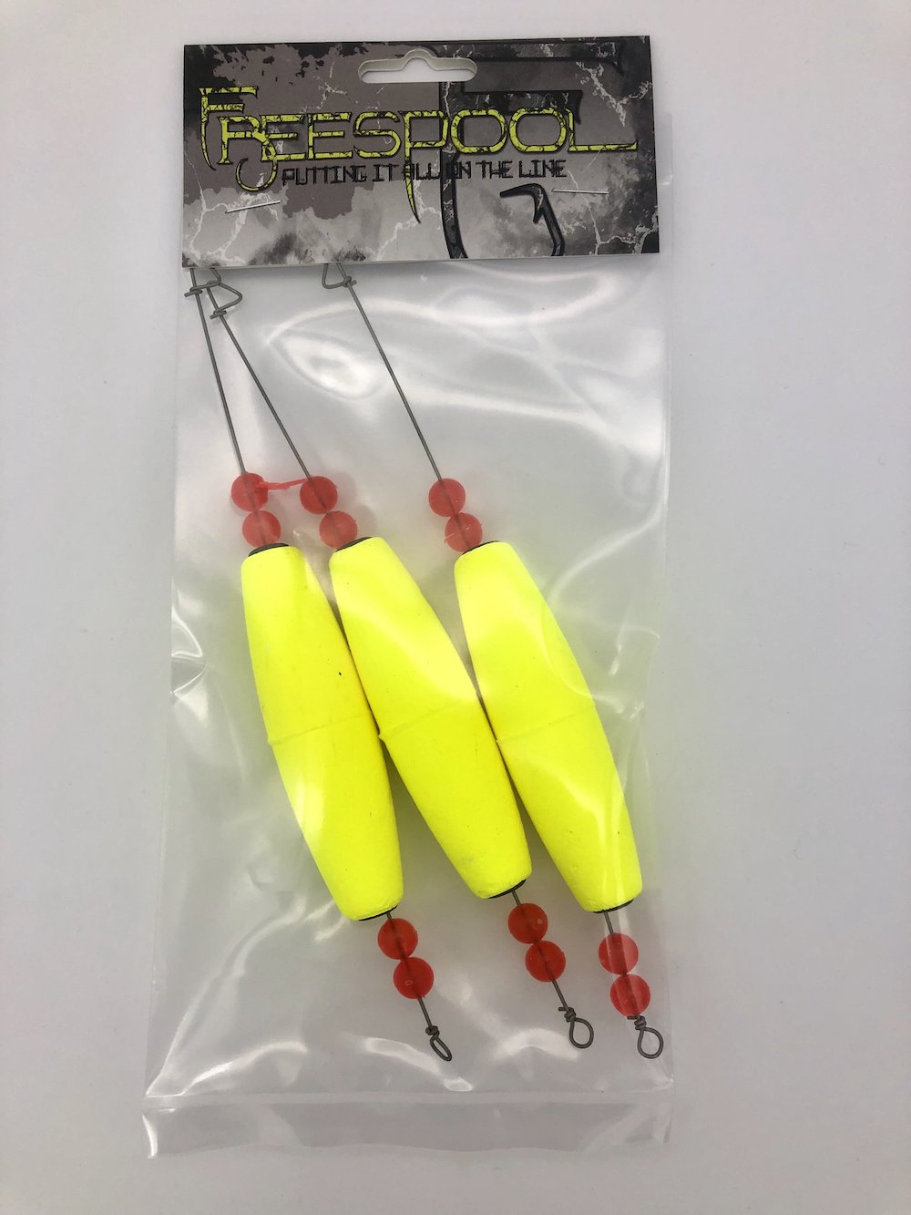 cork fishing lures Cigar Yellow 3.0 Inch Sliding Cork (3 Pack) – Freespool Gear