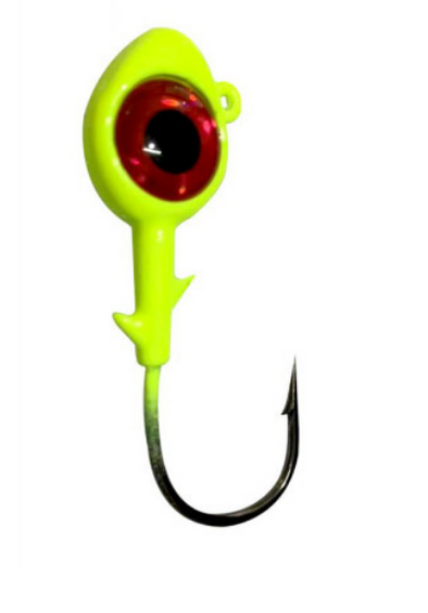 Lead Jig head Chartreuse Color ( 5 Pack )