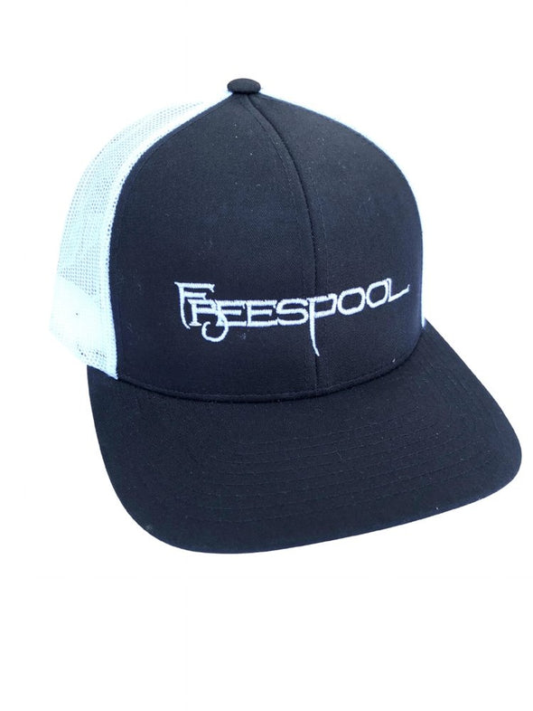 Freespool Snapback Logo Mesh Hat Black