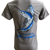 Frenzy Performance Fishing Shirt - Blue Full Pattern 