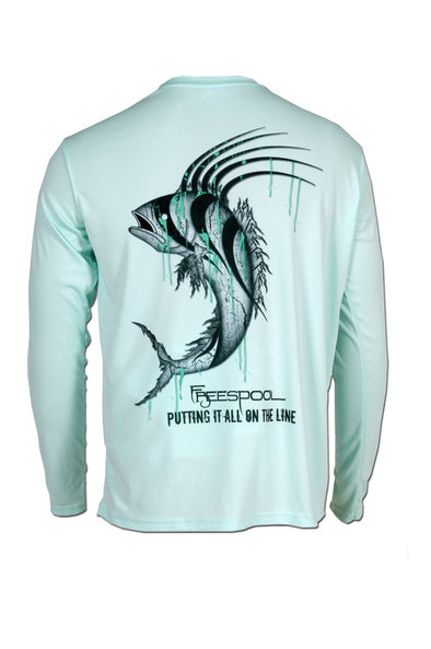 Roosterfish Performance Fishing Shirt - Seagrass – Freespool Gear