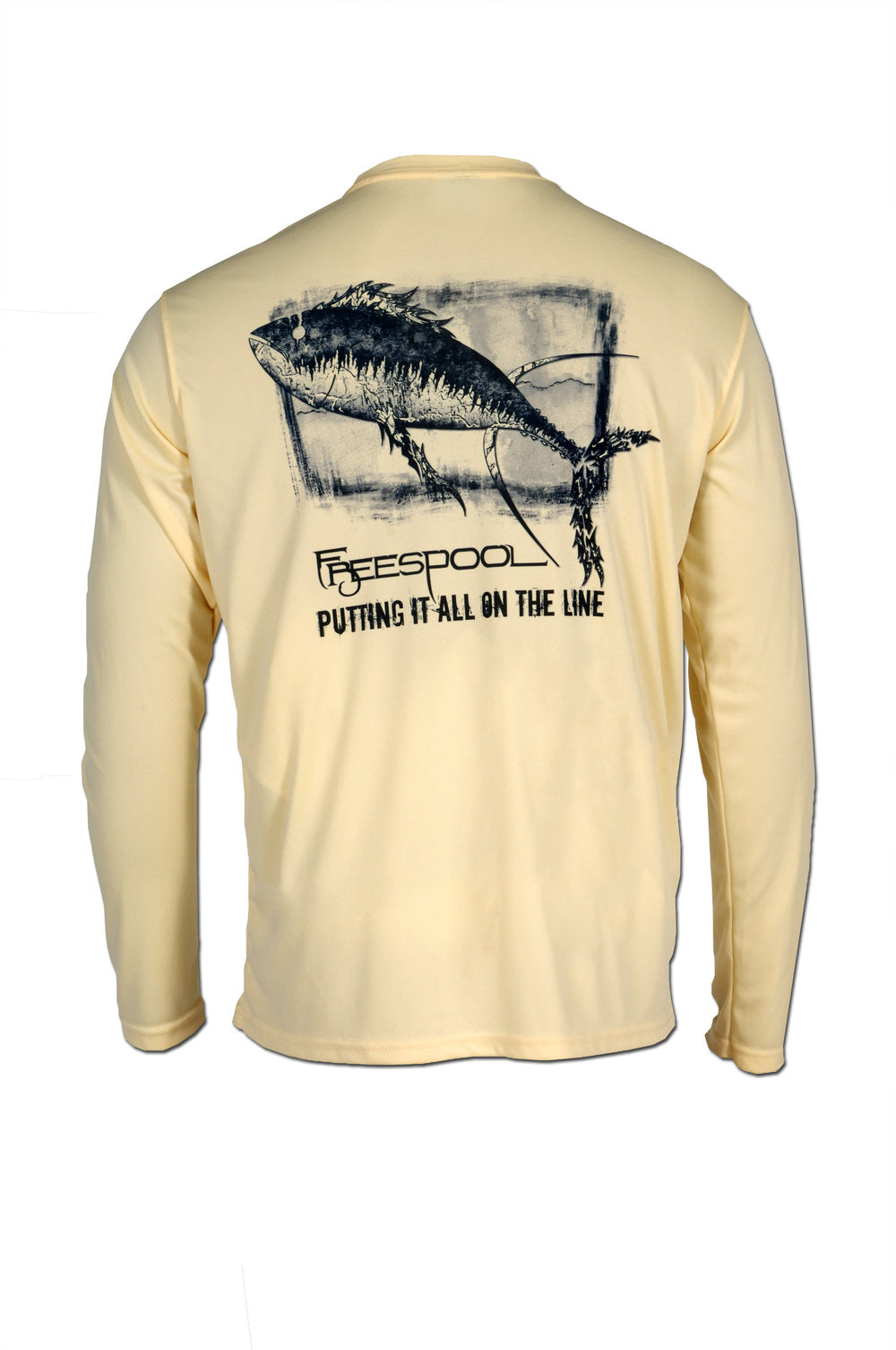 Tuna Performance Fishing Shirt - Pale Yellow – Freespool Gear