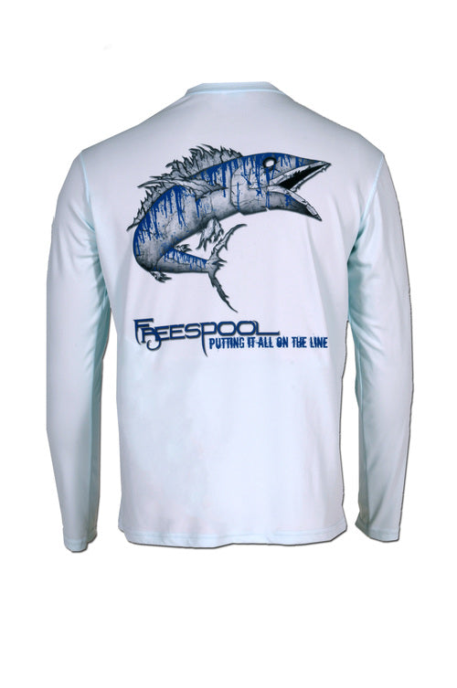 Wahoo Performance Fishing Shirt - Arctic Blue