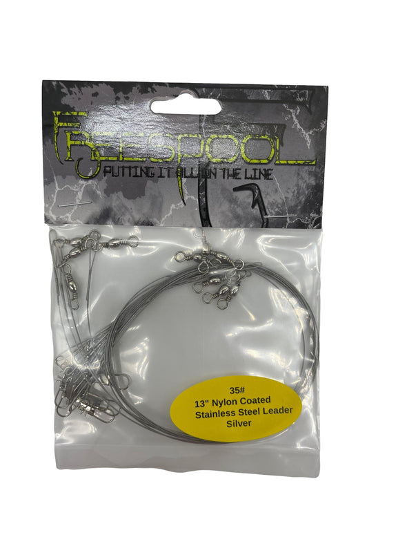Nylon Coated Pre-made Leaders 5 Pack 35 Pound Test
